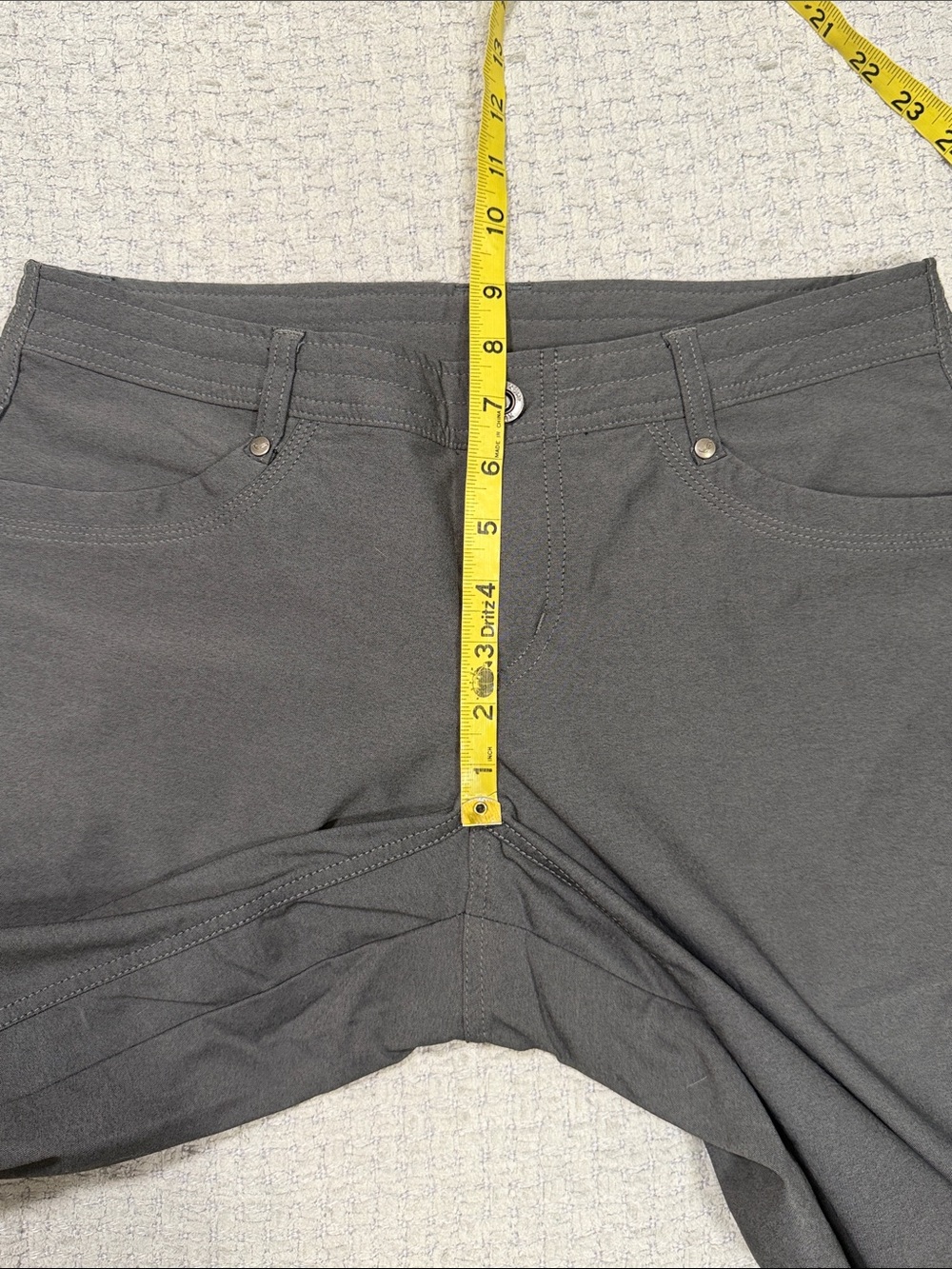 Kuhl Trekr Hiking Pants Women's Charcoal Cargo Cinch Up Legs Size 6 Long - Picture 15 of 16